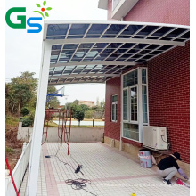 Guansu Factory Price Customization Size Car Parking Bigger Size Sunshade Aluminum Awning Canopies